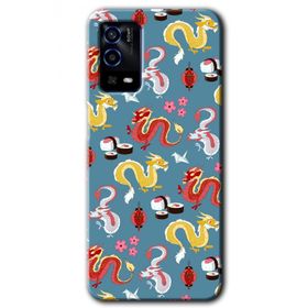 Oppo A55 Funky Dragon Baskılı Uyumlu Silikon Kılıf