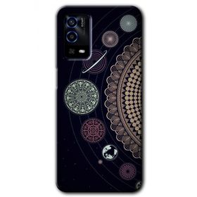 Oppo A55 Gezegen Döngüsü Baskılı Uyumlu Silikon Kılıf