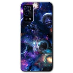 Oppo A55 Gezegen Karışımı Baskılı Uyumlu Silikon Kılıf