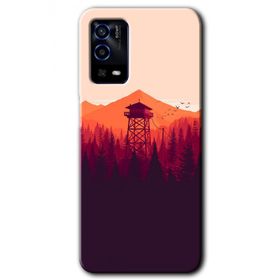 Oppo A55 Gözlem Kulesi Baskılı Uyumlu Silikon Kılıf