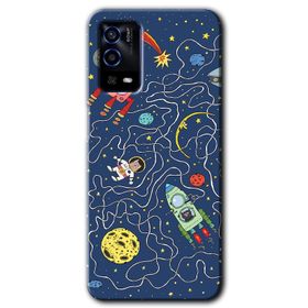 Oppo A55 Graffiti Çizgi Film Baskılı Uyumlu Silikon Kılıf