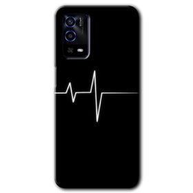 Oppo A55 Heart Rytm Baskılı Uyumlu Silikon Kılıf