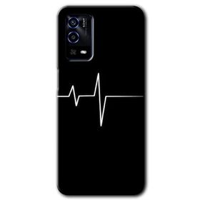 Oppo A55 Heart Rytm Baskılı Uyumlu Silikon Kılıf