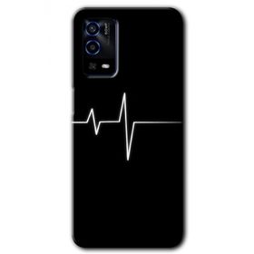 Oppo A55 Heart Rytm Baskılı Uyumlu Silikon Kılıf