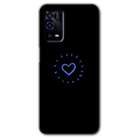 Oppo A55 Heart Strokes Baskılı Uyumlu Silikon Kılıf