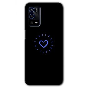Oppo A55 Heart Strokes Baskılı Uyumlu Silikon Kılıf