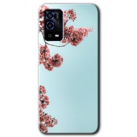 Oppo A55 Japon Çiçeği Baskılı Uyumlu Silikon Kılıf