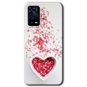 Oppo A55 Kalpli Şekerleme Baskılı Uyumlu Silikon Kılıf