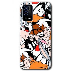 Oppo A55 Karakterler Baskılı Uyumlu Silikon Kılıf