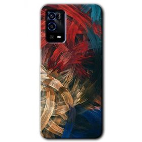 Oppo A55 Karma Boyalar Baskılı Uyumlu Silikon Kılıf