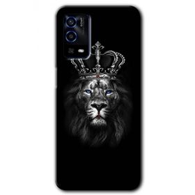 Oppo A55 King Lion Baskılı Uyumlu Silikon Kılıf