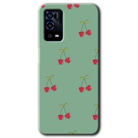 Oppo A55 Kiraz Berry Baskılı Uyumlu Silikon Kılıf