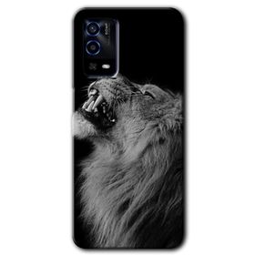 Oppo A55 Lion Baskılı Uyumlu Silikon Kılıf