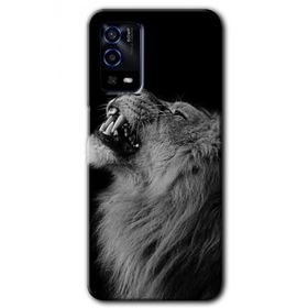 Oppo A55 Lion Baskılı Uyumlu Silikon Kılıf