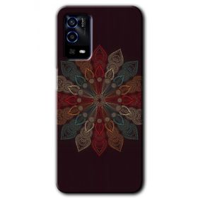 Oppo A55 Mandala Flower Wal Baskılı Uyumlu Silikon Kılıf