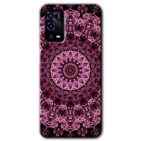Oppo A55 Mandala Patterns Kaleidoscope Baskılı Uyumlu Silikon Kılıf