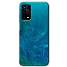 Oppo A55 Mavi Aura Baskılı Uyumlu Silikon Kılıf