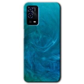 Oppo A55 Mavi Aura Baskılı Uyumlu Silikon Kılıf