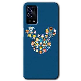 Oppo A55 Mickey Baskılı Uyumlu Silikon Kılıf