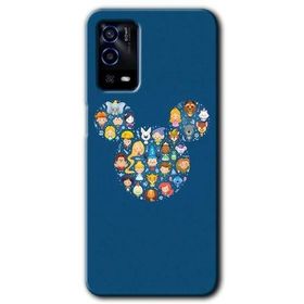 Oppo A55 Mickey Baskılı Uyumlu Silikon Kılıf