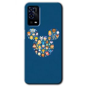 Oppo A55 Mickey Baskılı Uyumlu Silikon Kılıf
