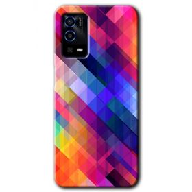 Oppo A55 Multi Oblique Baskılı Uyumlu Silikon Kılıf