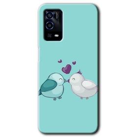 Oppo A55 Mutlu Kuşlar Baskılı Uyumlu Silikon Kılıf