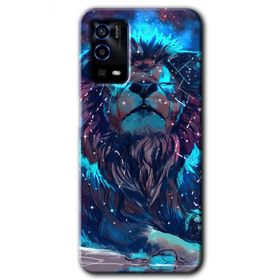 Oppo A55 Neon Aslan Baskılı Uyumlu Silikon Kılıf