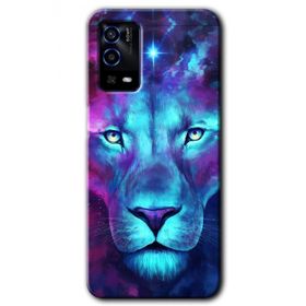 Oppo A55 Neon Lion Baskılı Uyumlu Silikon Kılıf