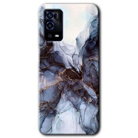 Oppo A55 Otantik Mermer Baskılı Uyumlu Silikon Kılıf
