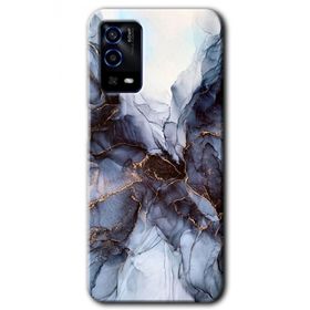 Oppo A55 Otantik Mermer Baskılı Uyumlu Silikon Kılıf