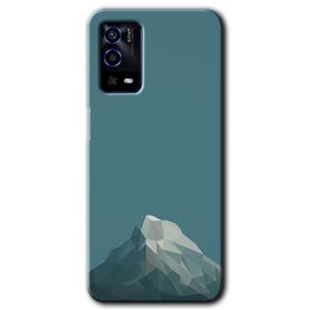 Oppo A55 Polygon Graident 3 Baskılı Uyumlu Silikon Kılıf