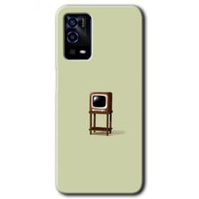 Oppo A55 Retro TV Baskılı Uyumlu Silikon Kılıf