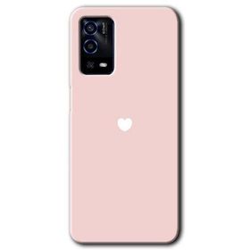 Oppo A55 Sade Kalp Baskılı Uyumlu Silikon Kılıf