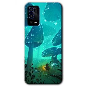 Oppo A55 Silhoutte Dropss Baskılı Uyumlu Silikon Kılıf