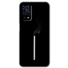 Oppo A55 Sönmüş Kibrit Baskılı Uyumlu Silikon Kılıf