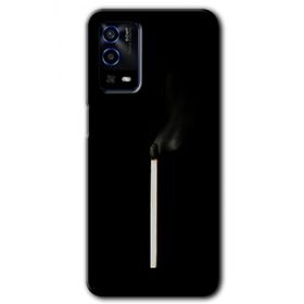 Oppo A55 Sönmüş Kibrit Baskılı Uyumlu Silikon Kılıf
