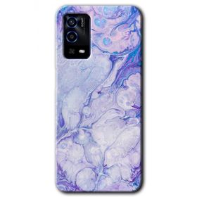 Oppo A55 Spots Lilac Baskılı Uyumlu Silikon Kılıf