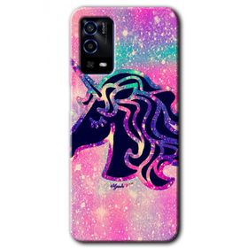 Oppo A55 Unicorn Kristal Baskılı Uyumlu Silikon Kılıf