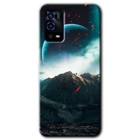 Oppo A55 Uzay Gökyüzü Baskılı Uyumlu Silikon Kılıf