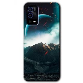 Oppo A55 Uzay Gökyüzü Baskılı Uyumlu Silikon Kılıf