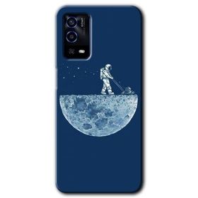 Oppo A55 Uzay İşçisi Baskılı Uyumlu Silikon Kılıf
