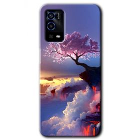 Oppo A55 Wash Red Wall Baskılı Uyumlu Silikon Kılıf