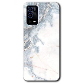 Oppo A55 White Marble Baskılı Uyumlu Silikon Kılıf
