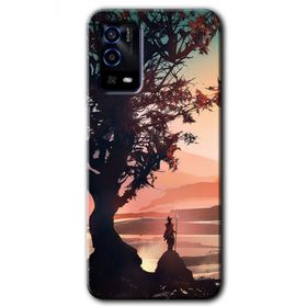 Oppo A55 Yalnız Savaşcı Baskılı Uyumlu Silikon Kılıf