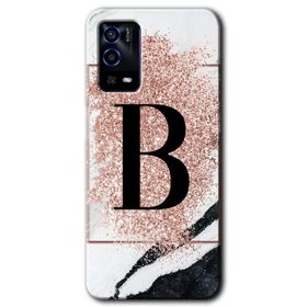 Oppo A55 Yarım Mermer Baskılı Uyumlu Silikon Kılıf