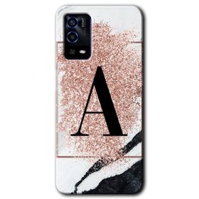 Oppo A55 Yarım Mermer Baskılı Uyumlu Silikon Kılıf