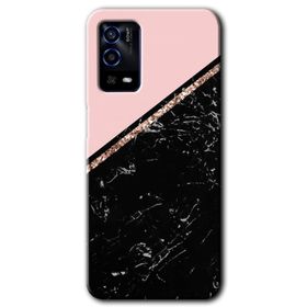 Oppo A55 Yarım Mermer Baskılı Uyumlu Silikon Kılıf
