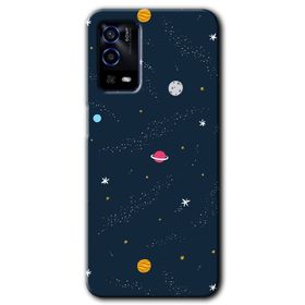 Oppo A55 Yarım Mermer Baskılı Uyumlu Silikon Kılıf