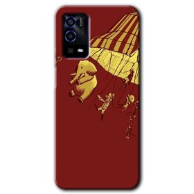 Oppo A55 Yarım Mermer Baskılı Uyumlu Silikon Kılıf